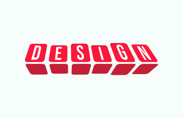 DESIGN Colorful Vector Letter  Alphabet Illustration Square Layout
