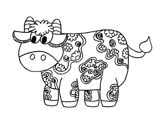 decorative cow