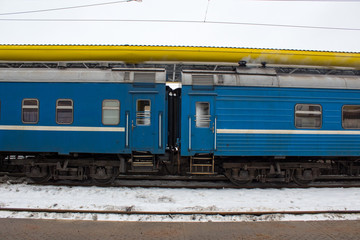 Obraz premium passenger cars are at the station