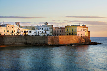 Obraz premium Gallipoli at sunset,Apulia,Lecce,Italy