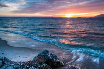 Foto auf Acrylglas Küste seaside and coast view during the sunset