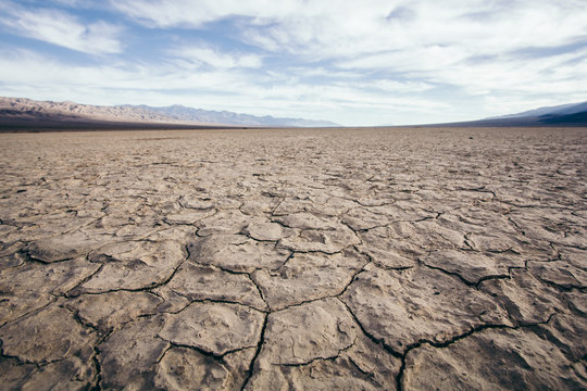 Extremly dry soil in the Desert 