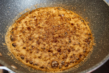 Brown sugar caramelizing