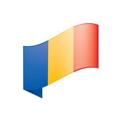 Fototapeta premium Chad flag, vector illustration