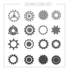 vector gears design, icons, infographic template
