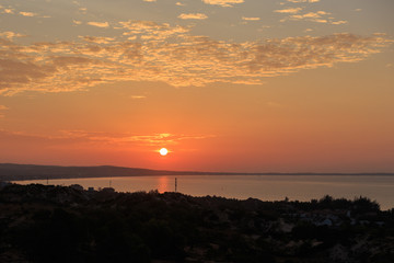 Beautiful sunrise with dramatic cloudscape
