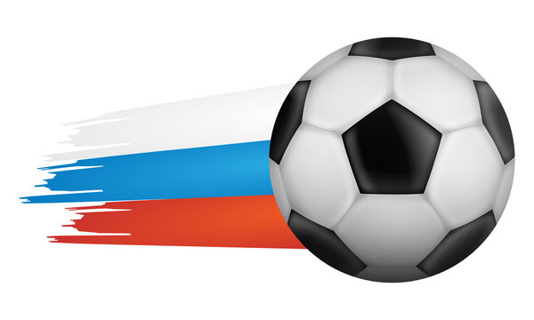 Fußball - Russland Flagge