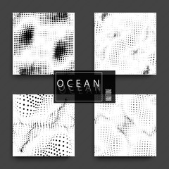 vector halftone set