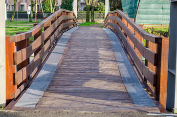 .Wooden bridge in Marta.