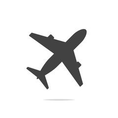 Obraz premium Airplane icon vector