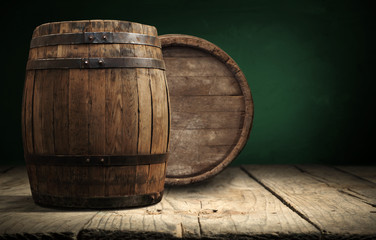 Barrels in the wine cellar, Porto, Portugal