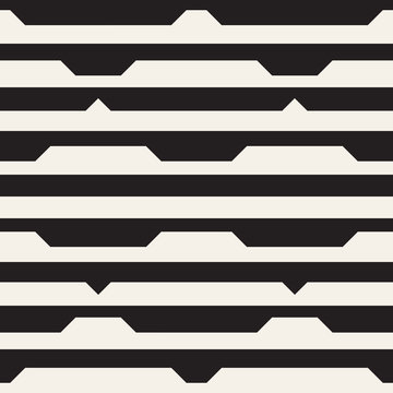 Vector seamless black and white halftone lines grid pattern. Abstract geometric background design.