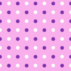 EASTER EGGS VOILET AND PINK DOTTES TEXTURE. FUNNY SPRING SEAMLESS VECTOR PATTERN.