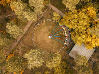 Autumn aerial drone nature landscape