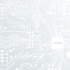 Vector circuit board illustration. Abstract technology. Microchip background. 