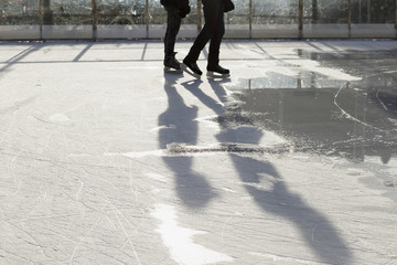 two are skating