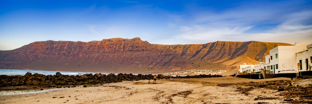 View Of Famara On Lanzarote