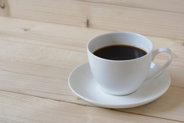 A cup of black coffee