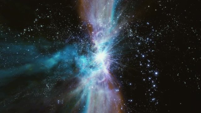 Space 2370: Traveling through a wormhole in space (Loop).