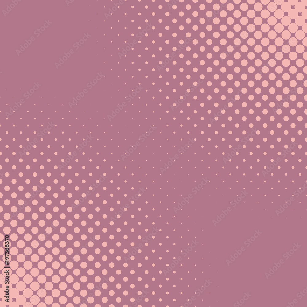 Poster retro halftone dot pattern background - abstract vector graphic from circles in varying sizes