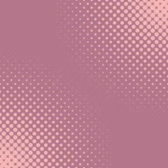 Retro halftone dot pattern background - abstract vector graphic from circles in varying sizes