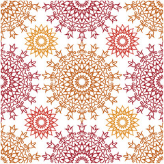 Seamless vector mandala pattern 