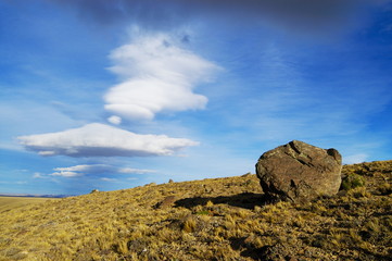 Fototapeta na wymiar Desert landscape,Santa Cruz. Patagonia, Argentina