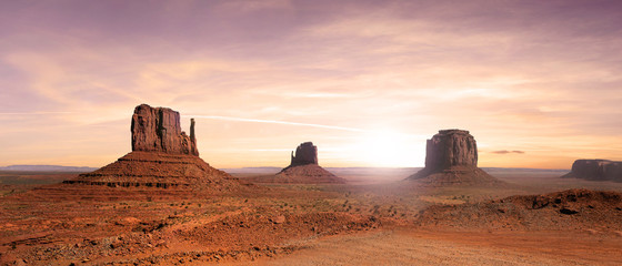 Nice view of the Monument Valley in the United States