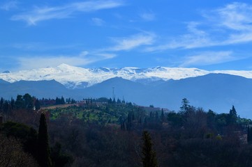 A rural landscape close to the city of Granada in Southern Spain.