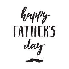 Happy father s day vector lettering background.