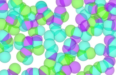 Abstract conceptual pattern shape. Canvas, bubble, artwork & circle.