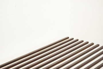 Square sticks placed on a white background.