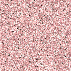 Pink gold glitter. Scattered pattern with pink gold glitter on black background. Ideal Vector illustration.