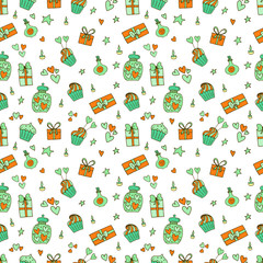 Valentine seamless pattern