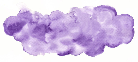 Watercolor abstract background. Hand painted watercolor background. Lilac.