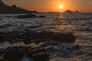 Obraz premium Corsica France Ile Rousse Sunrise