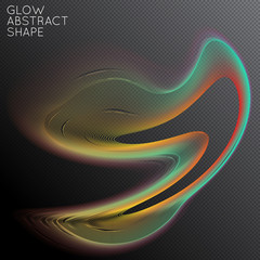 Abstract glow plasma shape