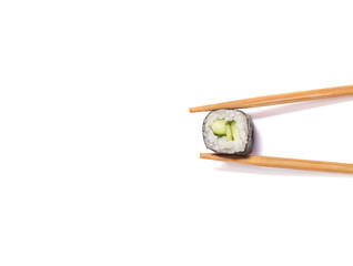 Roll with cucumber and sticks