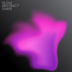 Abstract glow plasma shape