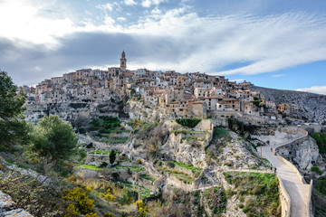 Fototapeta na wymiar Classic View of the hillside town of Bocairent