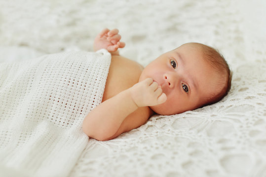 baby on the bed