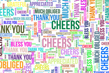 Thank You, texture or background for motivation or encouragement.