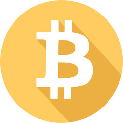 Obraz premium Icône de bitcoin, monnaie virtuelle sur internet