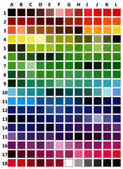 Adobe Web Pallette as AI Chart