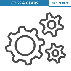 Cogs And Gears Icon. EPS 8 format.