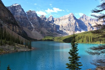Fototapeta na wymiar Lake Mountains Blue