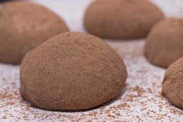 Dessert truffle. Homemade.