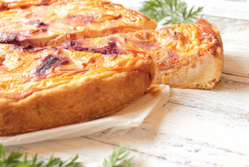 Möhren Quiche Möhrenkuchen Möhrenquiche Karotten Karottenkuchen bunt Karottenquiche 