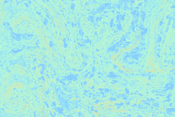 Suminagashi marble texture hand painted with green ink. Digital paper 1241 performed in traditional japanese suminagashi floating ink technique. Uncommon liquid abstract background.