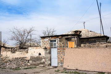 Fototapeta na wymiar House in armenian village Armash, Armenia
